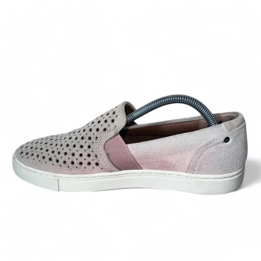 Frye & Co Peggy Perf Slip-on Suede Sneakers Pink‎ 79251-BUS Women's 7